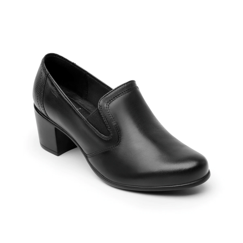 zapato casual de tacon flexi para mujer 110401 negro