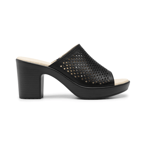 sandalia de tacon flexi para mujer 102920 negro