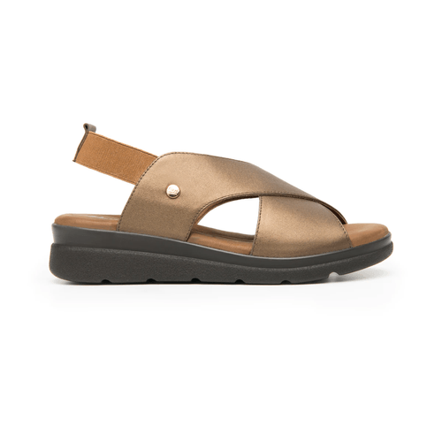 sandalia flexi para mujer 124201 bronce