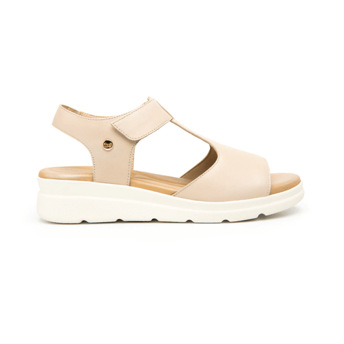 sandalia flexi para mujer 124202 beige