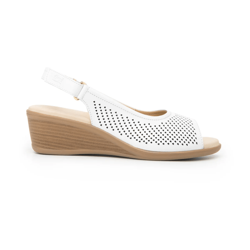 sandalia flexi para mujer 123704 blanco