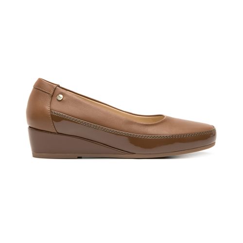 mocasín con plataforma flexi para mujer 127001 tan