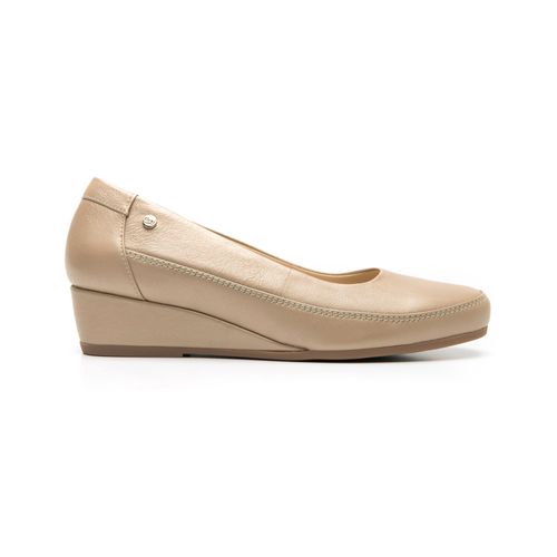 mocasín con plataforma flexi para mujer 127001 taupe