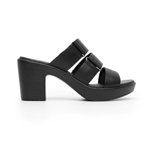 sandalia de tacon flexi para mujer 102922 negro