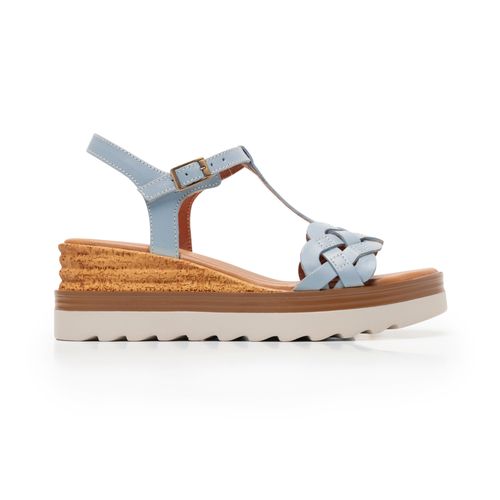sandalia flexi para mujer 127703 azul