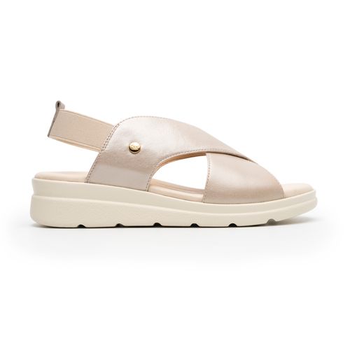 sandalia corte cruzado flexi para mujer 124201 perla