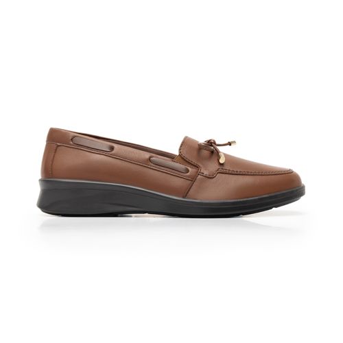 mocasin flexi para mujer 124505 tan