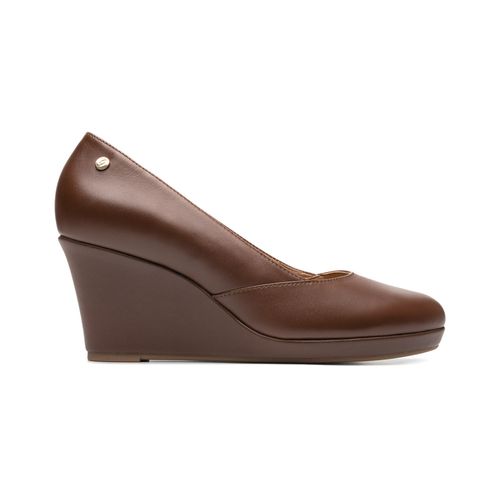 mocasin con plataforma flexi para mujer 129603 dark tan