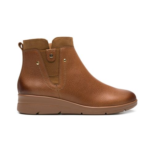 botin flexi para mujer 130403 dark tan