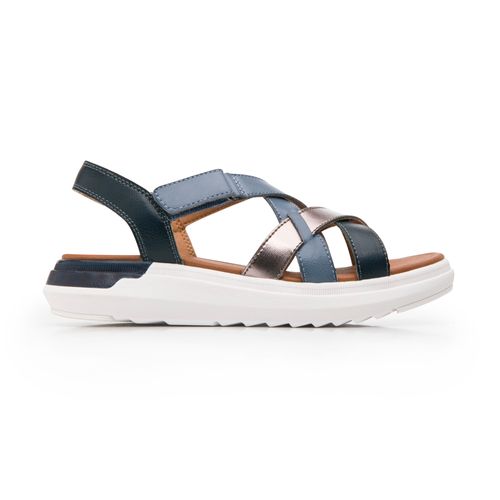 sandalia flexi para mujer 129403 azul