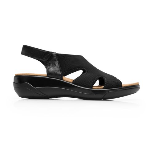 sandalia flexi para mujer 133703 negro