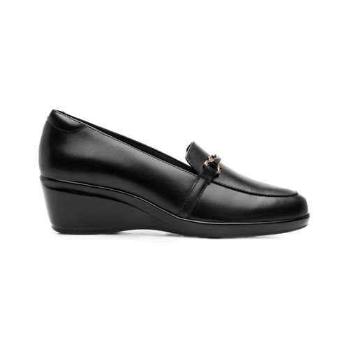 mocasin con tacon flexi para mujer 45233 negro