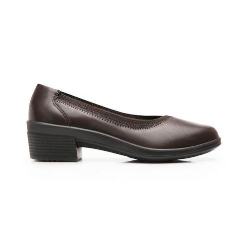 balerina con tacon flexi para mujer 130005 chocolate