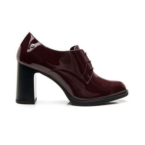 mocasin con tacon flexi para mujer 130610 vino