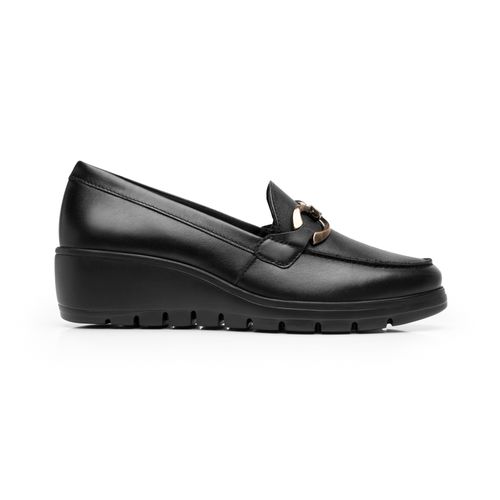 mocasin flexi para mujer 104830  negro