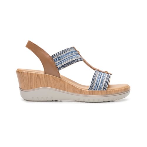 sandalia flexi para mujer 113326 azul