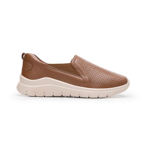 mocasin flexi para mujer 130210 tan